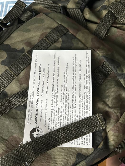 Duży plecak MON.