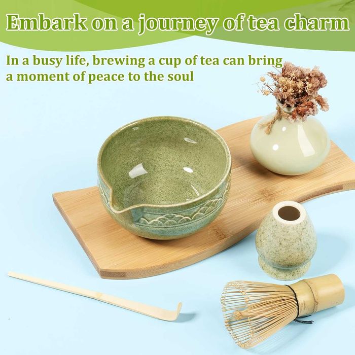 zestaw do herbaty matcha, dla miłośników herbaty