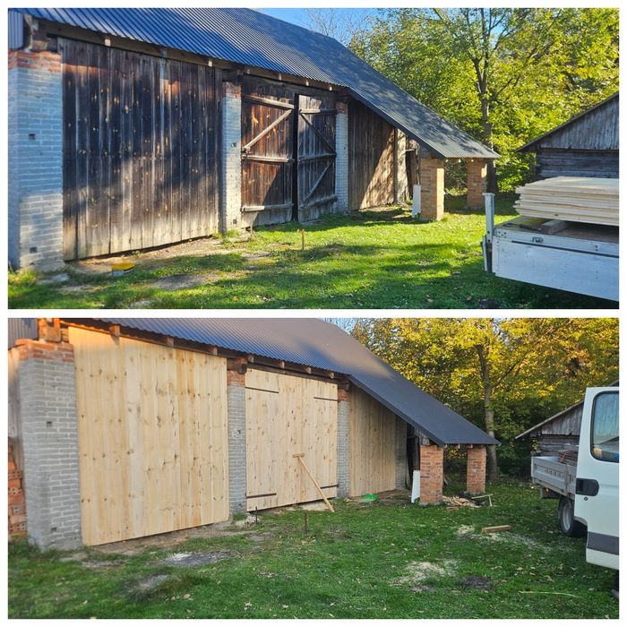 Stara Stodoła, Deski, Belki, Rozbiórka, Wymiana