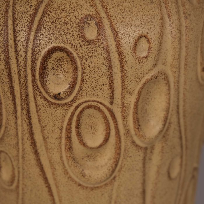 Wazon ceramiczny vintage, motyw "pawie oczka", West Germany, lata 70.