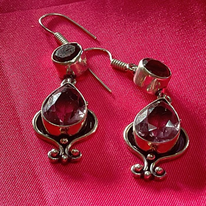 Brincos prata 925 medida de 5,5 cm