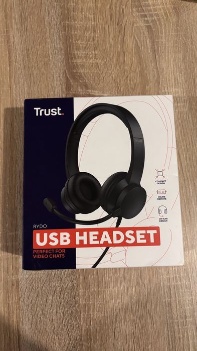 Headset Trust Rydo USB – Fone com Microfone para Trabalho