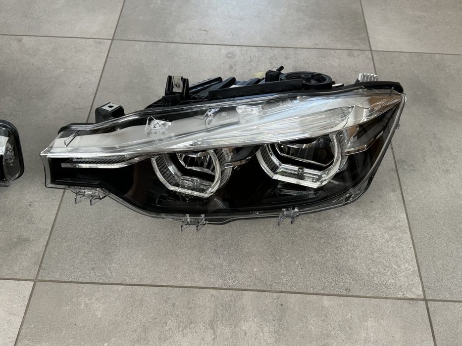 Фари для BMW 3 series F30 F31 2015-2018 Adaptive FULL LED BLACK LCI