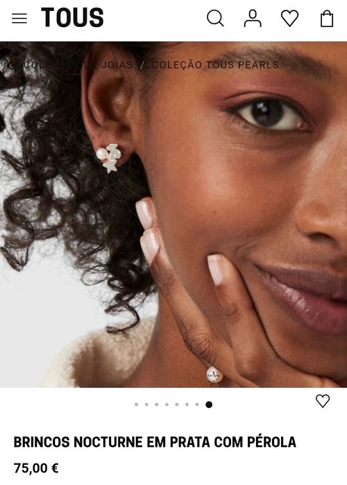 Brincos Tous Nocturne Prata