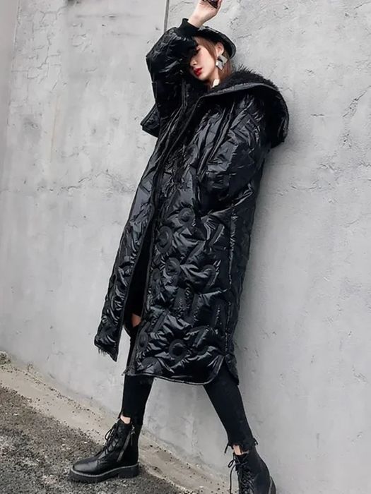 Куртка подовжена з капюшоном жіноча