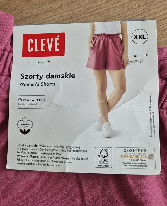 Szorty damskie, nowe