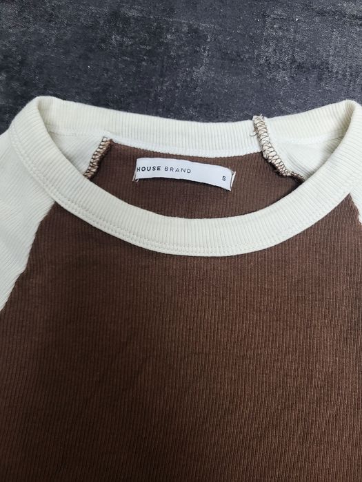 Топ в рубчик короткая футболка