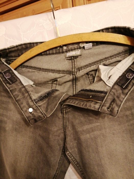 Spodnie jeans szare cieniowane na 158 cm wzrostu