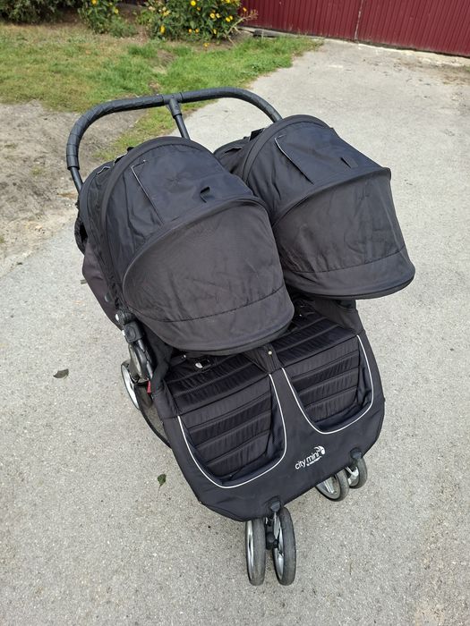 Baby Jogger City Mini GT Double Steel Grey – wózek bliźniaczy spacerowy