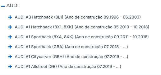 JOGO DE CALÇOS // AUDI - SEAT - SKODA - VW