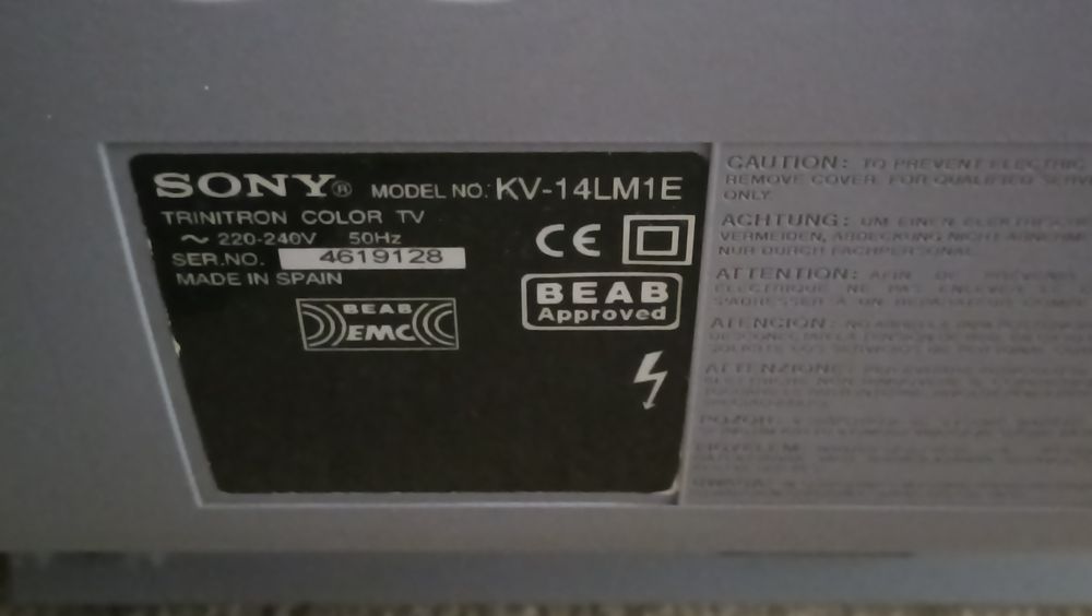 TV Sony 14" com telecomando original