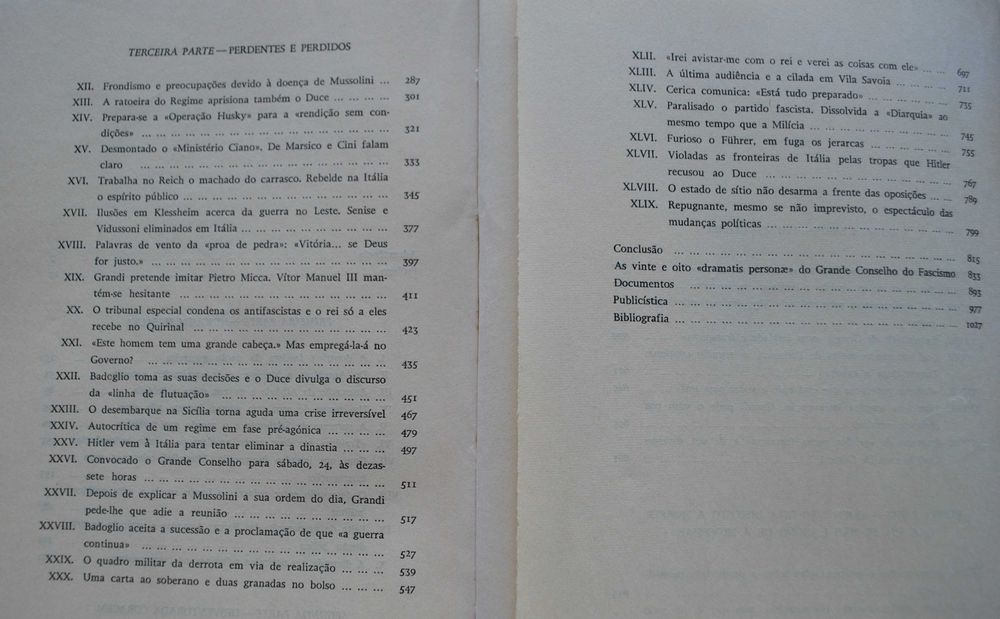 Ascensão e Queda do Fascismo (I e II Volumes Completo) - 1º Edição