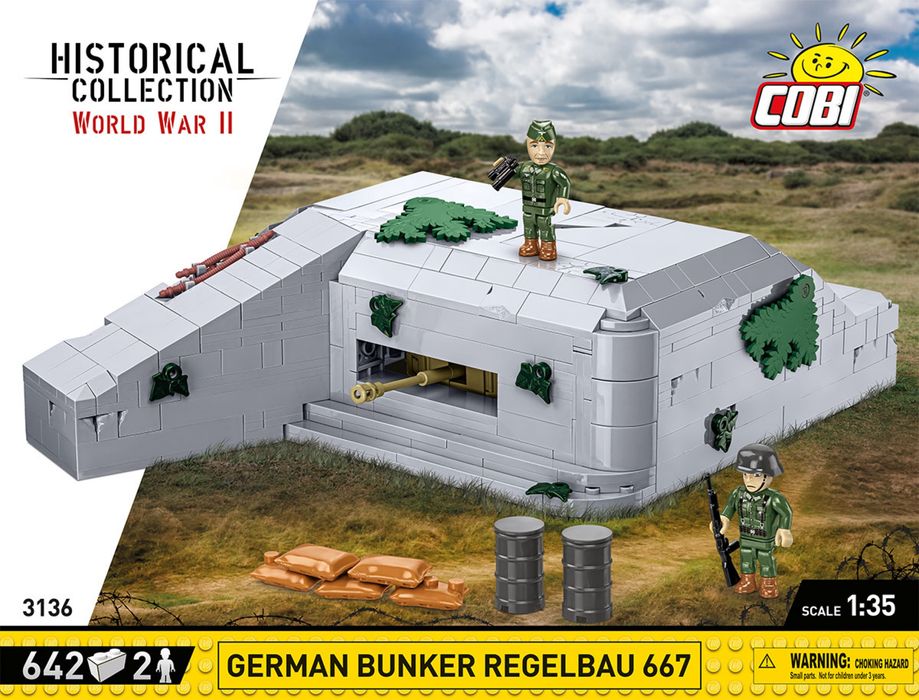 Klocki Cobi 3136 niemiecki bunkier Regelbau 667 - German Bunker