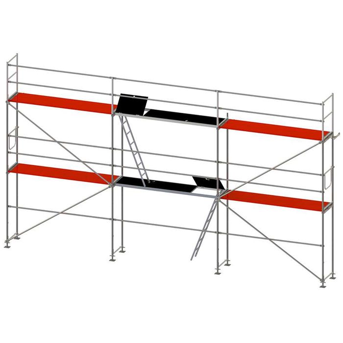 Rusztowanie do fasad i elewacji stalowe P70 typu Plettac 57m2