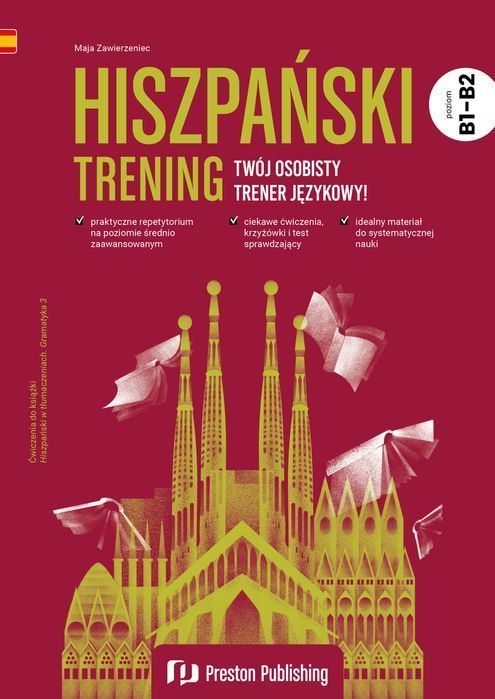 Hiszpański. Trening. Poziom B1-B2 Preston Publishing Nowa Nieużywana