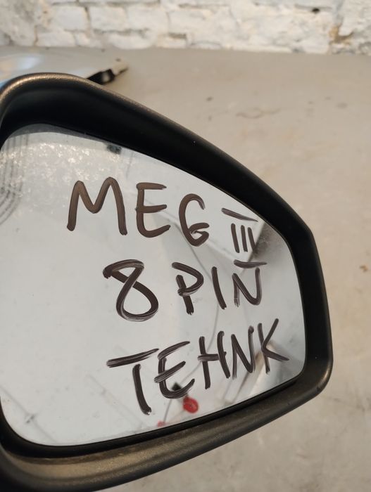 Lusterko prawe renault Megane III coupe TEHNK 8pin eu