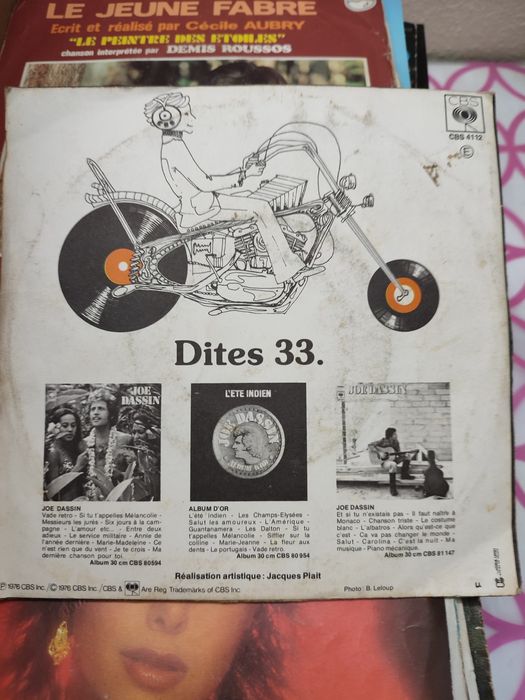 Disco de vinil Joe Dassin 1976