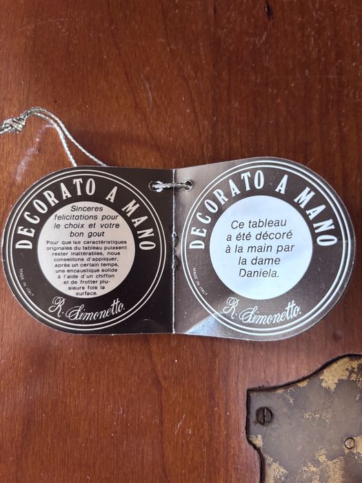 Garrafeira madeira pintada à mão por R. Simonetto