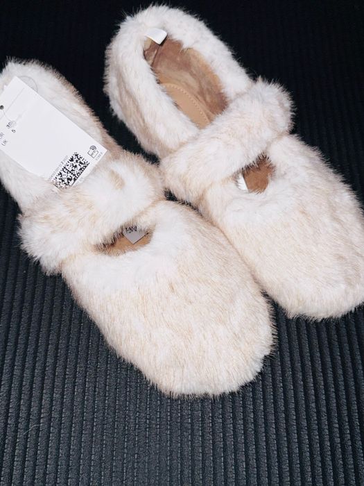 Балетки пухнасті h&m 38 розмір