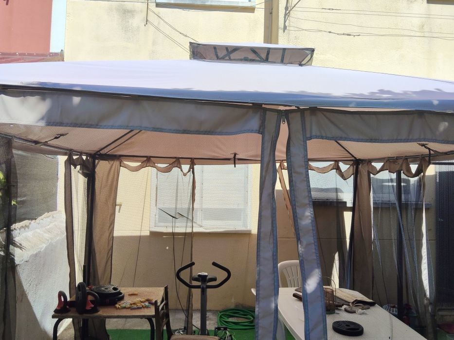 Toldo/Gazebo de Jardim Bege, 300x300