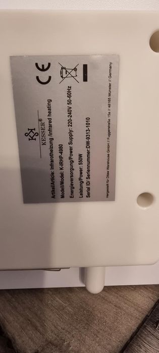 Promiennik podczerwieni grzejnik z pilotem i Wifi 550w