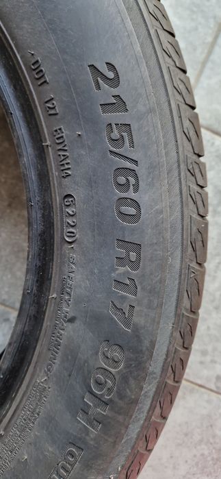 Sprzedam  opony 215x60 R17 4 sztuki