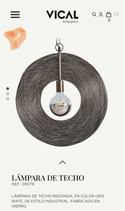 Candeeiro de Tecto Suspenso VICAL