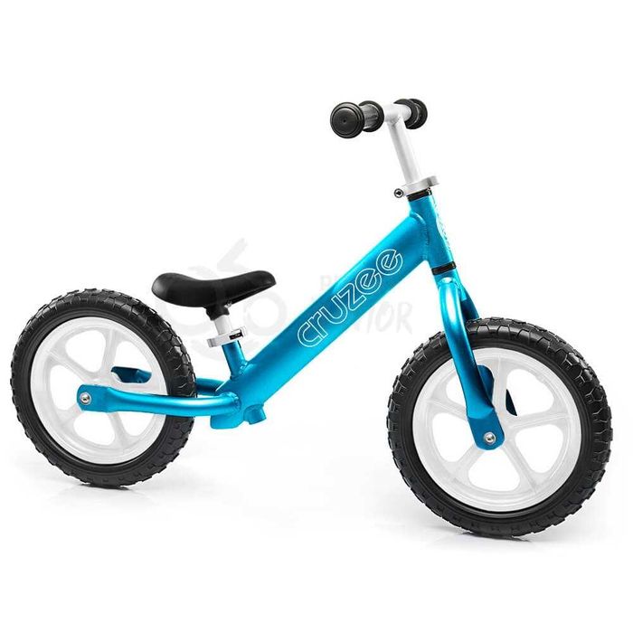 Nowy rowerek Cruzee niebieski + białe koła w opakowaniu na prezent