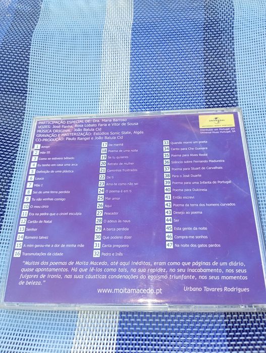 CD Poesia De Moita Macedo - Pintei Versos, Escrevi Quadros