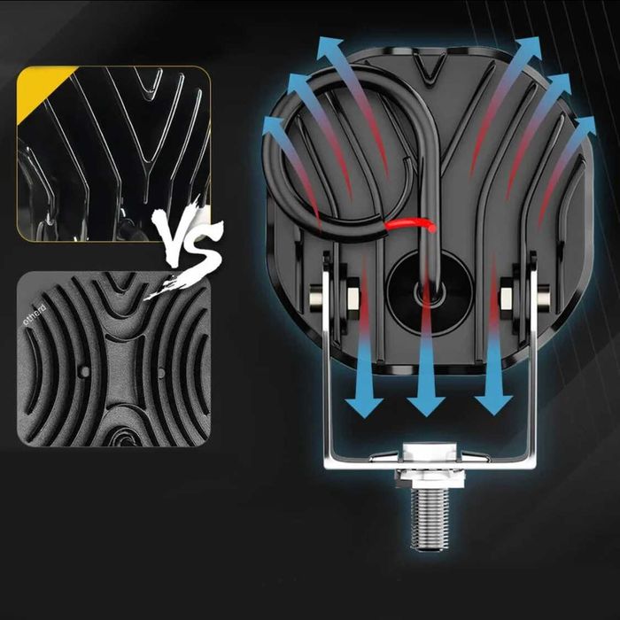 Par de Faróis Auxiliares LED 3 Polegadas - 40W