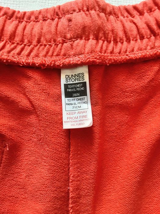 158-164 Dunnes krótkie spodenki szorty czerwone koralowe