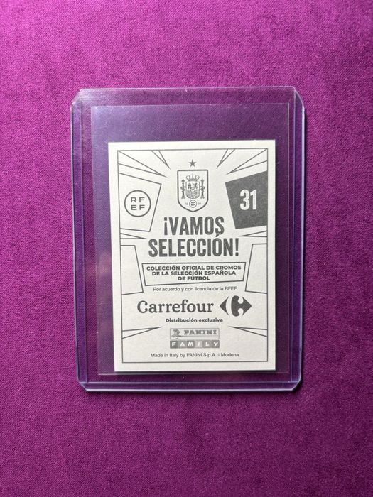 Lamine Yamal cromo rookie Panini Vamos Seleccion 2024