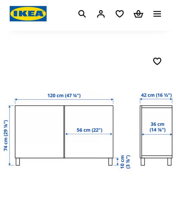 IKEA Besta Kombinacja z dzwiami