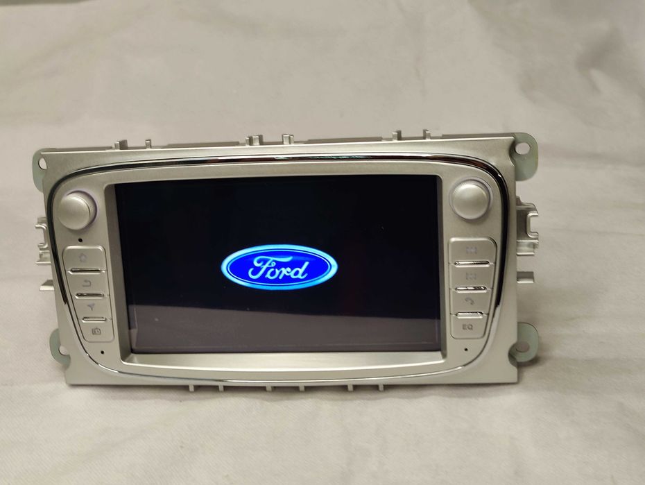 Radio 2 DIN Android para Ford C-MAX S-MAX Galaxy Focus - Novo - Silver