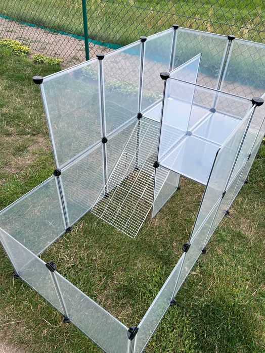 Duża klatka kojec wybieg dla świnki królika zwierząt panelowa NOWA