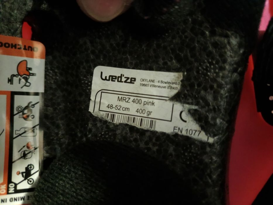 Kaska narciarski różowy 48-52