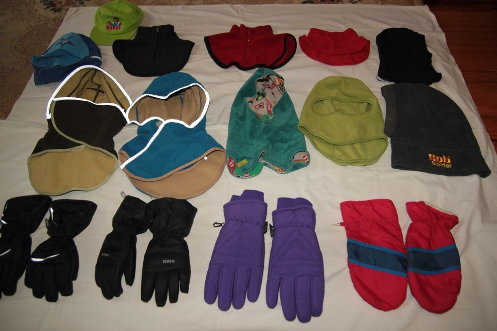 Rękawice zimowe  , kominy używane