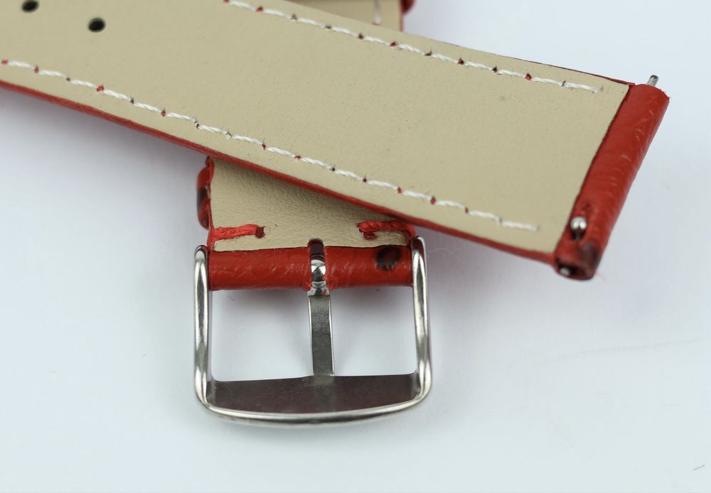 Pasek do zegarka w kolorze czerwonym (20mm)