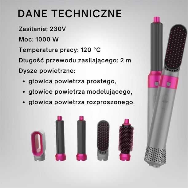 GlamDry 5w1 - Profesjonalna stylizacja w domu!