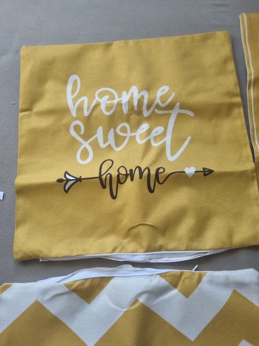 Zestaw 4 lnianych poszewek 45x45