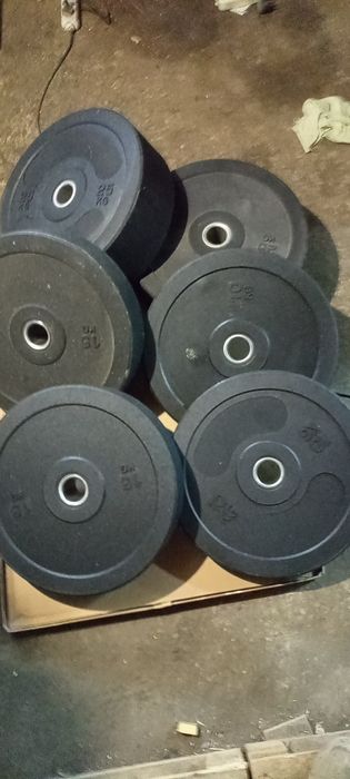 Bumper obciążenie olimpijskie 100 kg zestaw