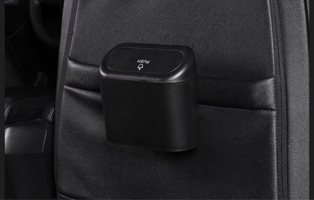 2x Kosz na śmieci samochodowy pojemnik z klapką