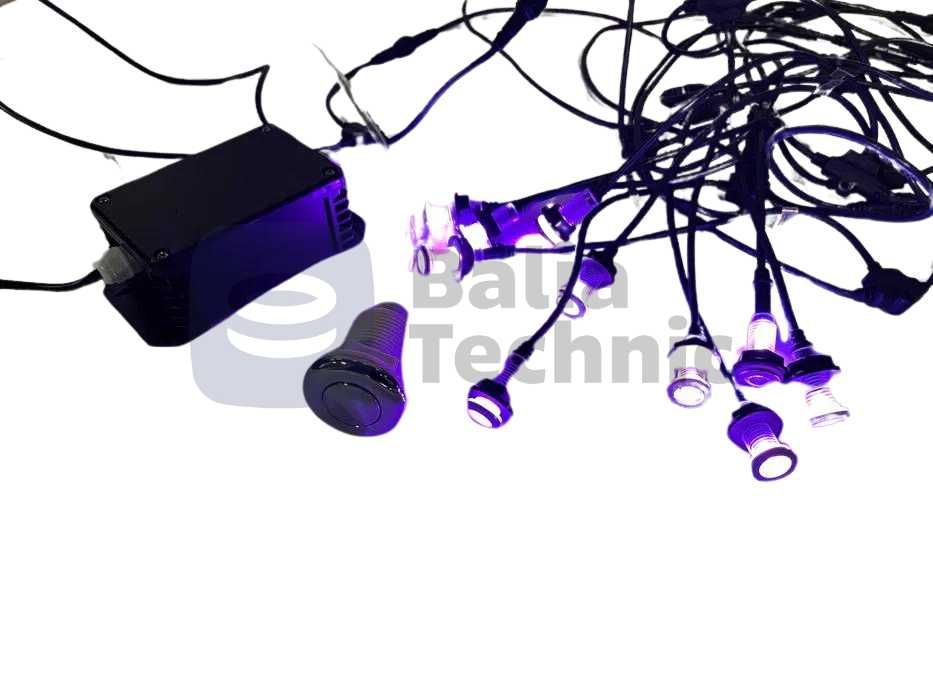 Lampki podwodne punktowe 8 kolorów do balii, Jacuzzi, Ruska Bania