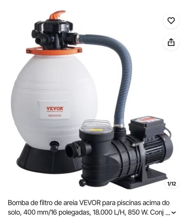 Piscina modular com bomba/motor com filtro de areia