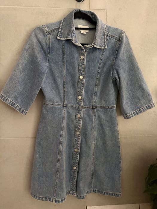 Jeansowa sukienka MONKI xs 34 lato jesien do kozakow