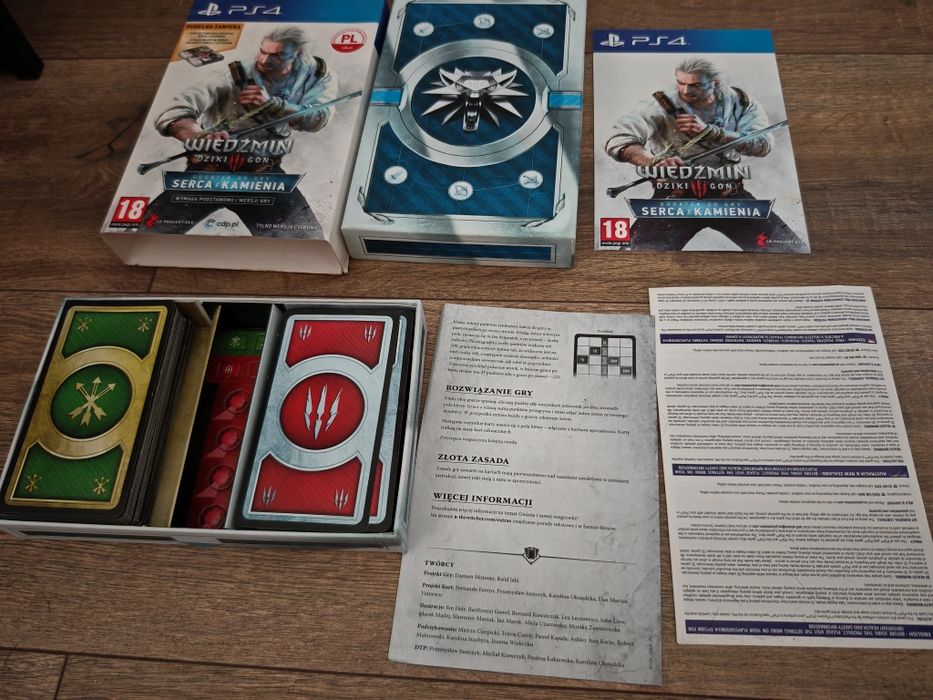 Karty gwint wiedźmin 3 serce z kamienia krew i wino