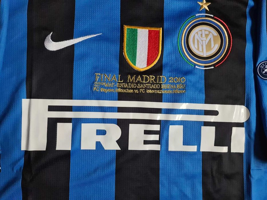 Match Issue Nike Inter Milano 2009/2010 Mario Balotelli 45 koszulka M UEFA Champions League Finał