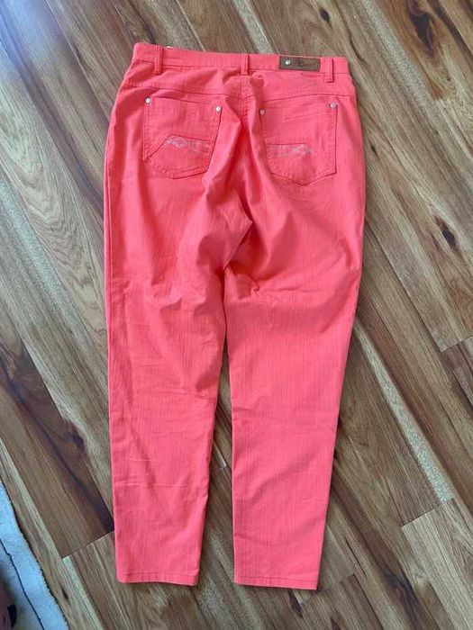 Brandtex mary rurki spodnie cygaretki 7/8 koral roz pastele xxl 44