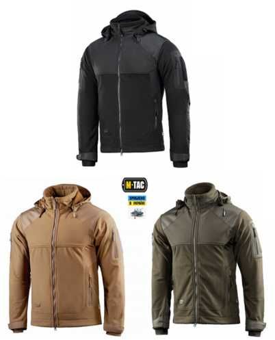 M-Tac куртка тактична Norman Windblock Fleece Black, Coyote, Olive