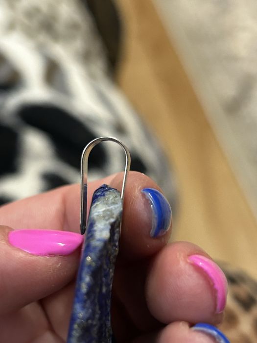 Zawieszka lapis lazuli z pirytem